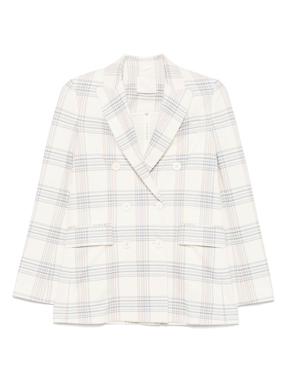 Circolo 1901 American rear vent Cotton double-breasted jacket
