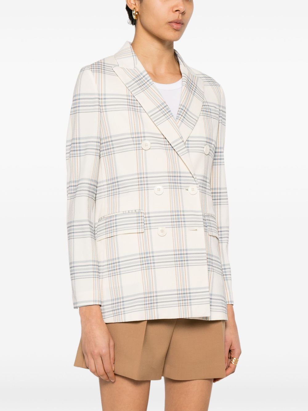 Circolo 1901 American rear vent Cotton double-breasted jacket