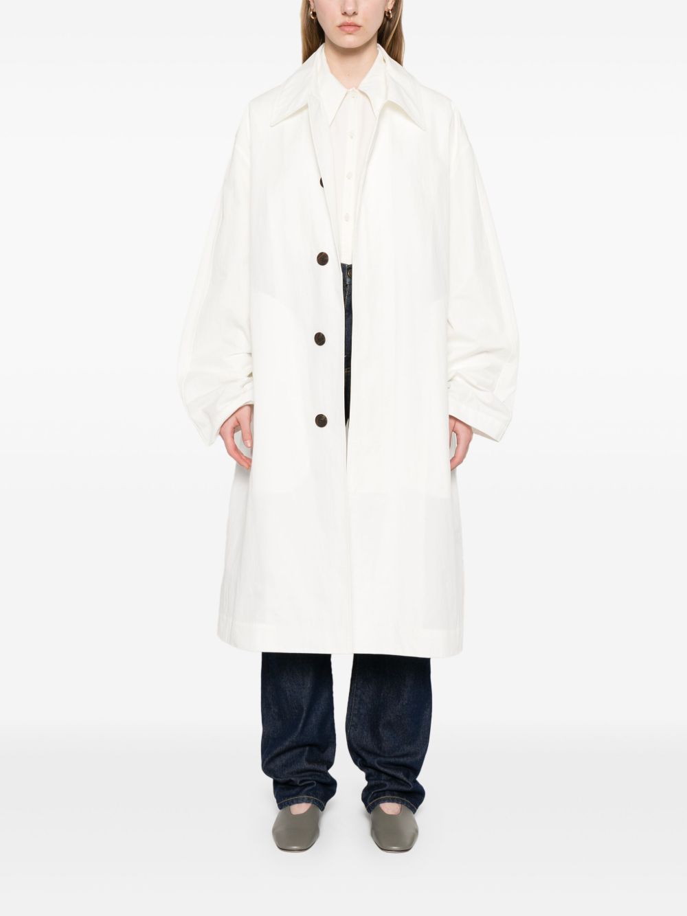 Studio Nicholson Nylon and cotton blend coat