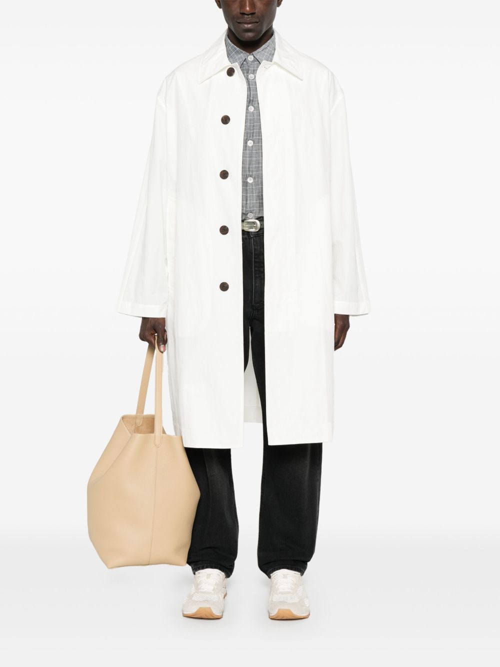 Studio Nicholson Nylon and cotton blend coat