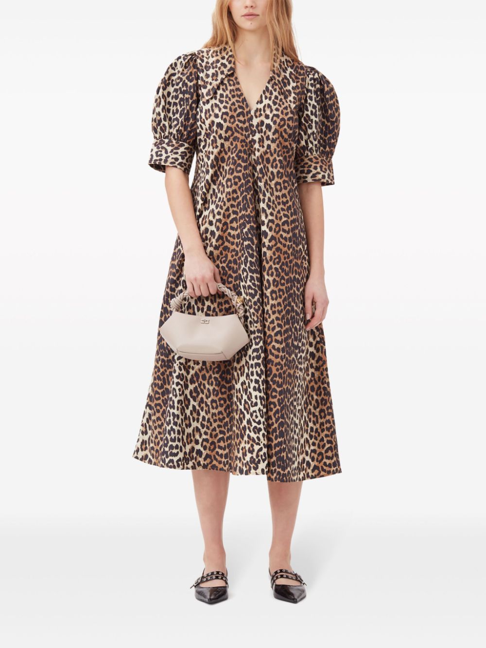 Ganni Conscious Criteria page Organic cotton maxi dress