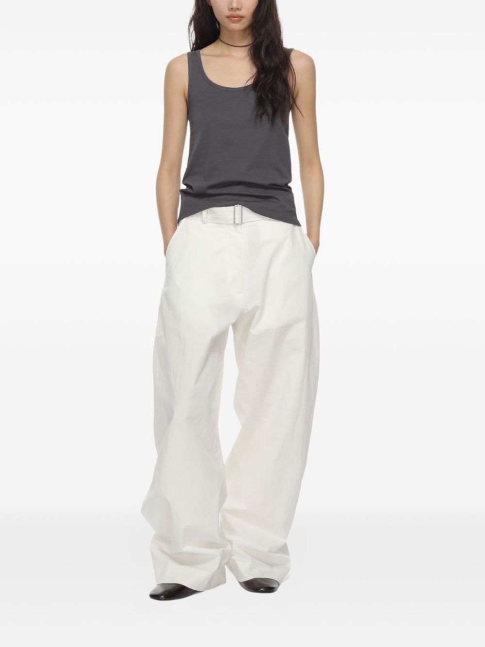 Studio Nicholson Round leg cotton trousers