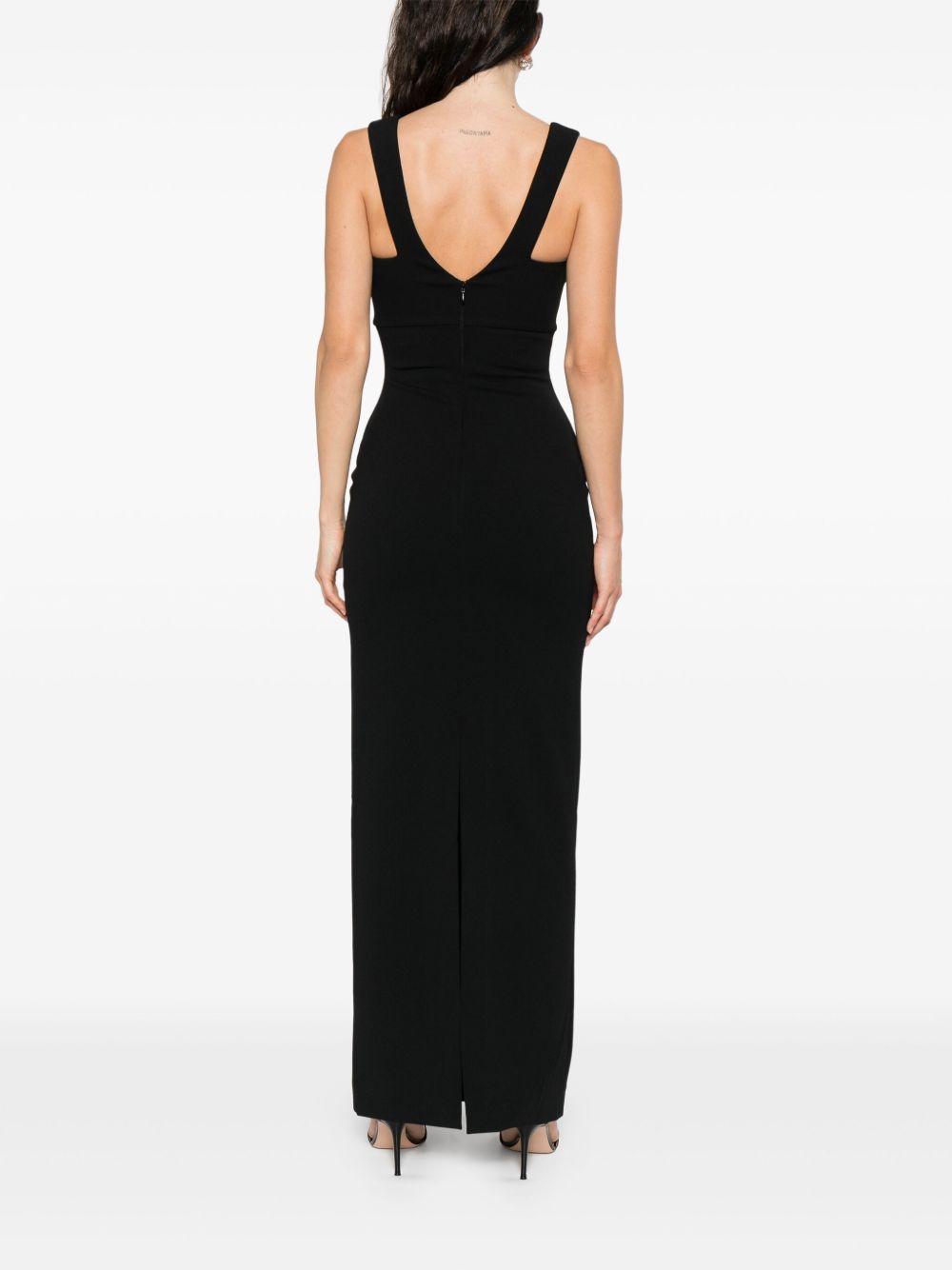 Solace London V-neck sleeveless Nalani maxi dress