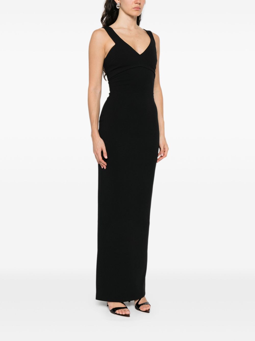 Solace London V-neck sleeveless Nalani maxi dress
