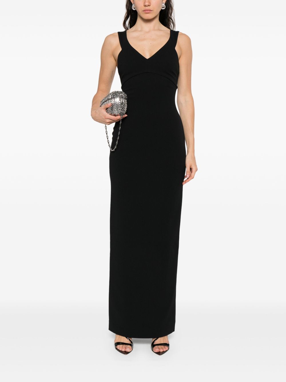 Solace London V-neck sleeveless Nalani maxi dress