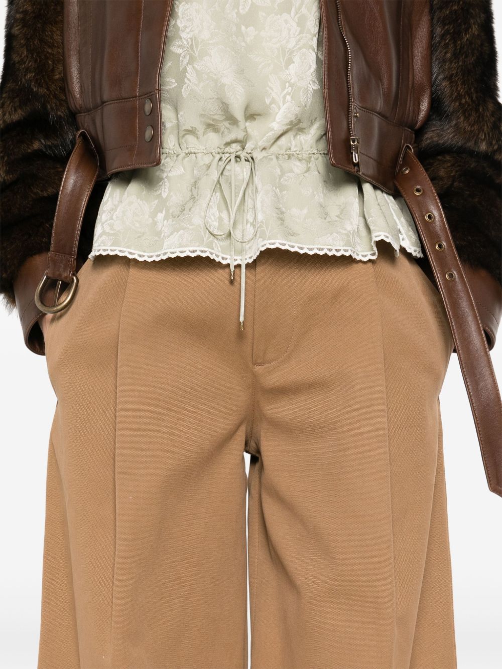 Chloé ChloÃ© Cotton wide-leg trousers