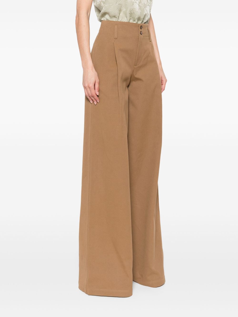 Chloé ChloÃ© Cotton wide-leg trousers