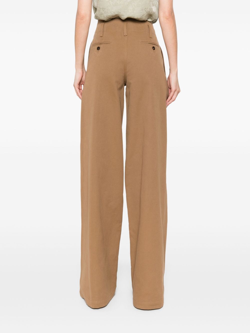 Chloé ChloÃ© Cotton wide-leg trousers