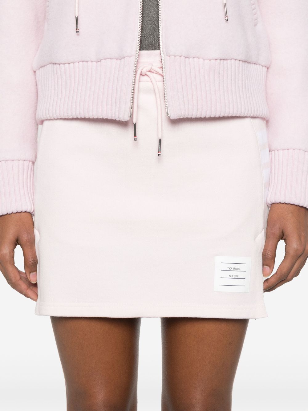 Thom Browne 4-Bar tab 4Bar cotton mini skirt