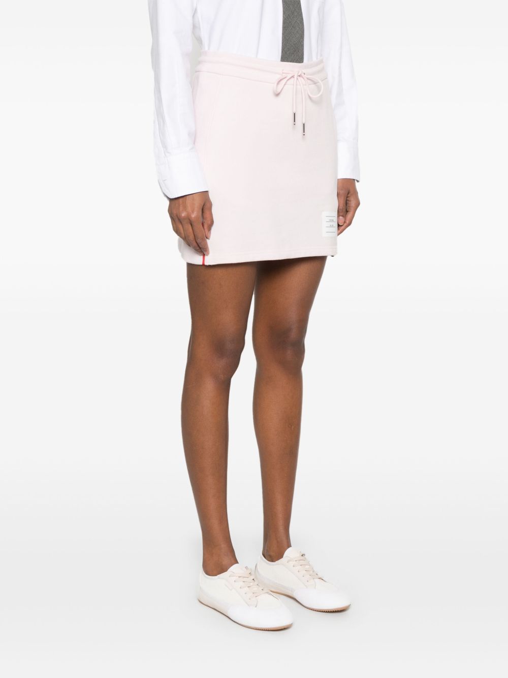 Thom Browne 4-Bar tab 4Bar cotton mini skirt