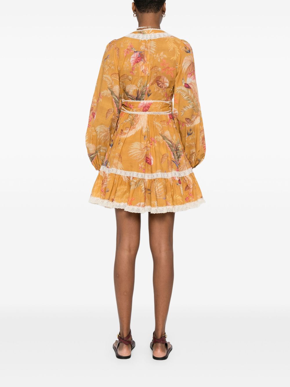 Zimmermann Ascension Ruffle Mini Dress