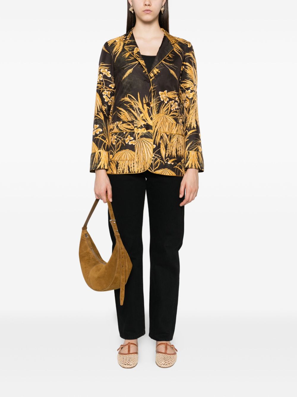 F.R.S . Printed silk shirt