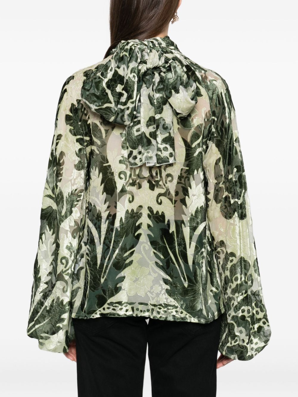 F.R.S . Printed silk blouse