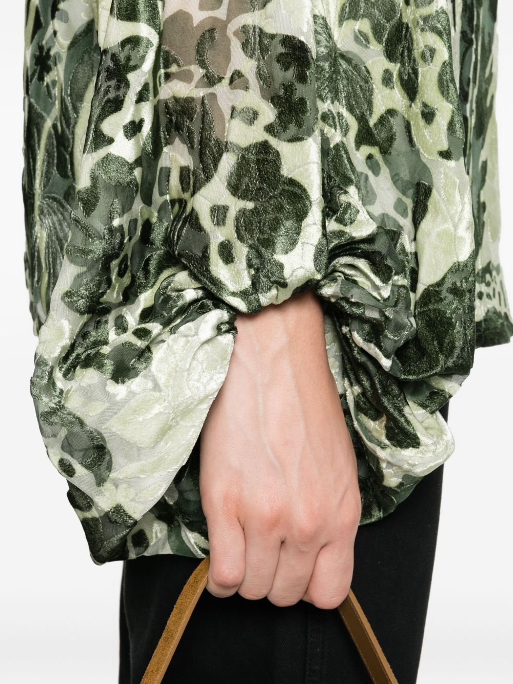 F.R.S . Printed silk blouse