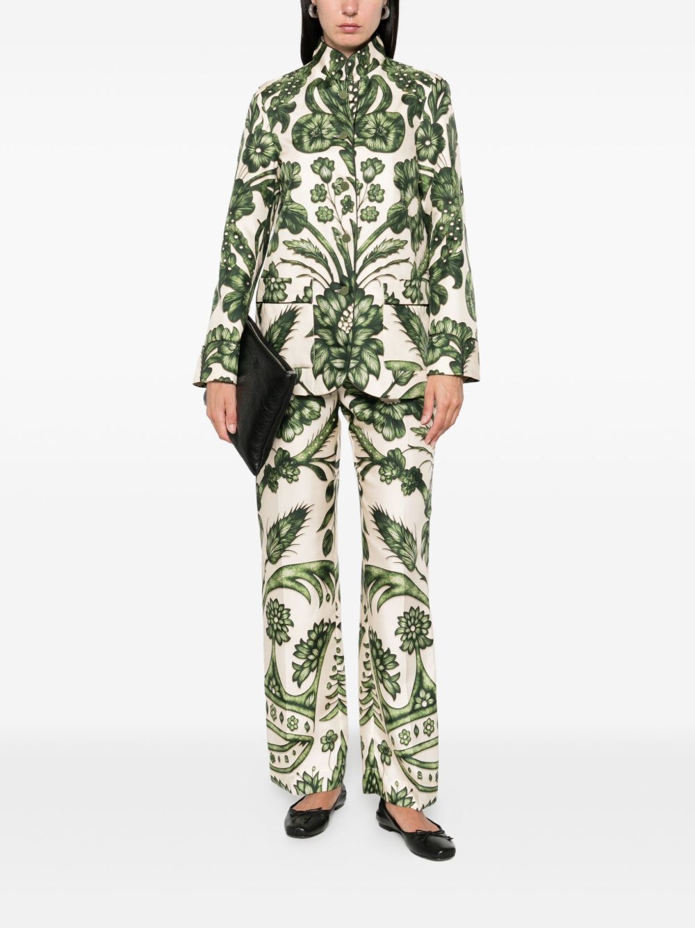 F.R.S . Printed silk shirt