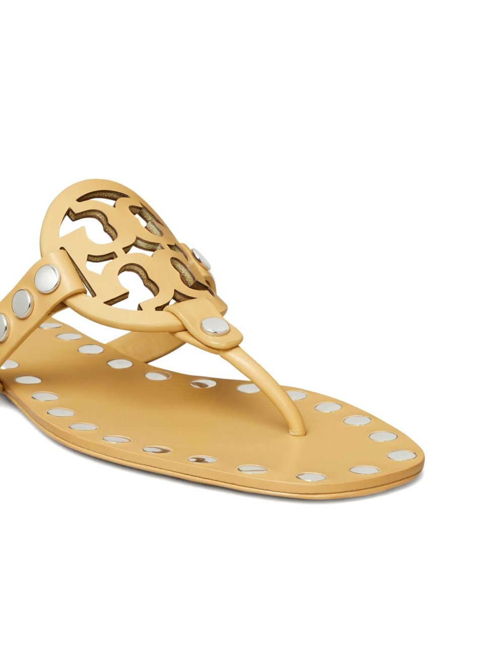 Tory Burch Studded Miller Patent flat sandals
