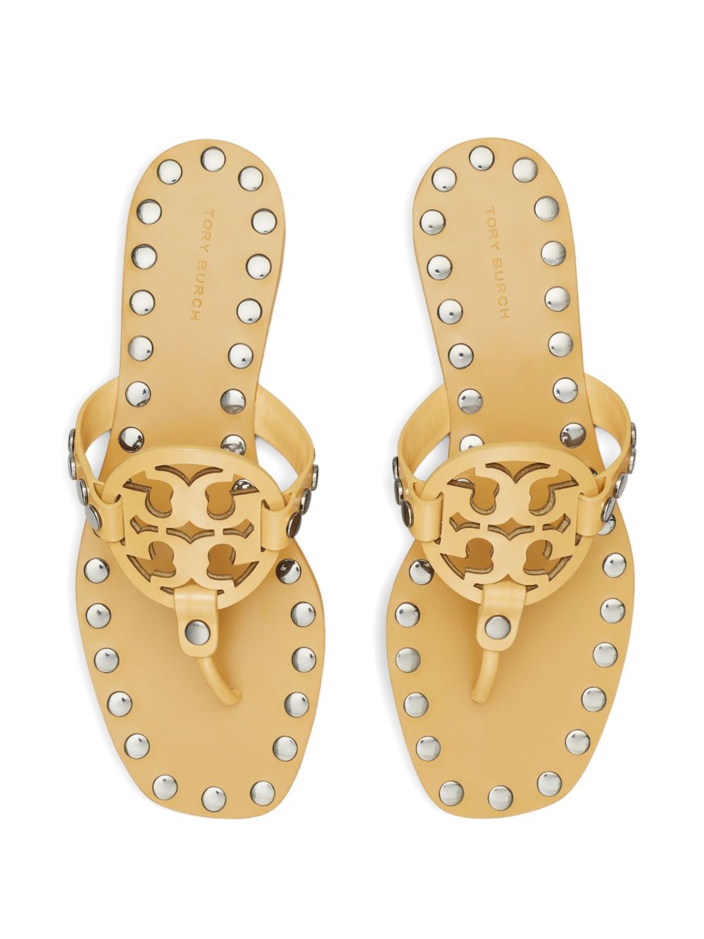 Tory Burch Studded Miller Patent flat sandals