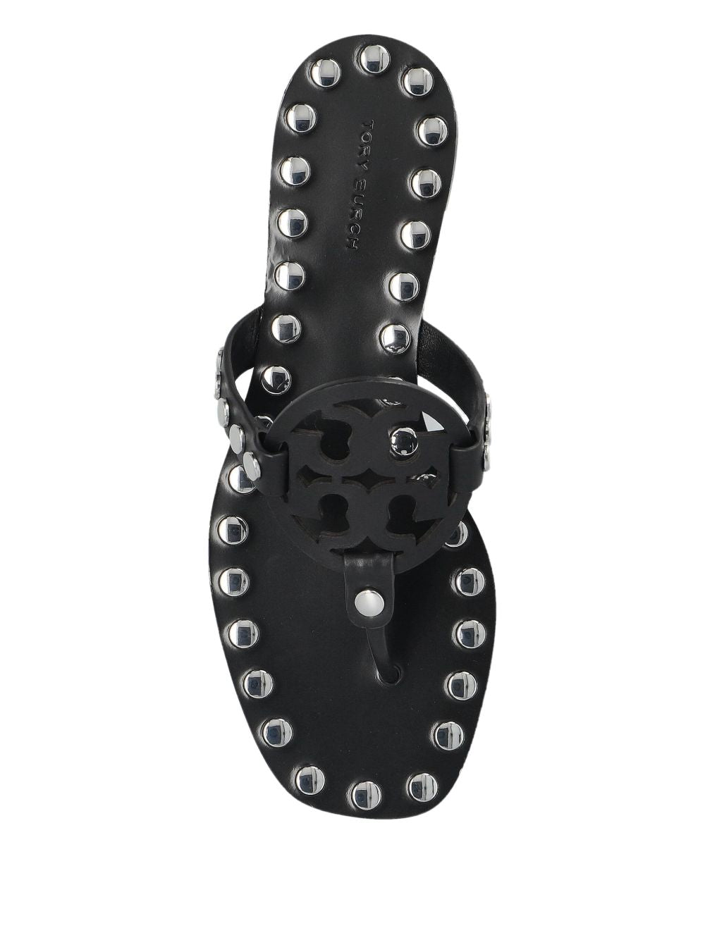 Tory Burch Studded Miller Patent flat sandals