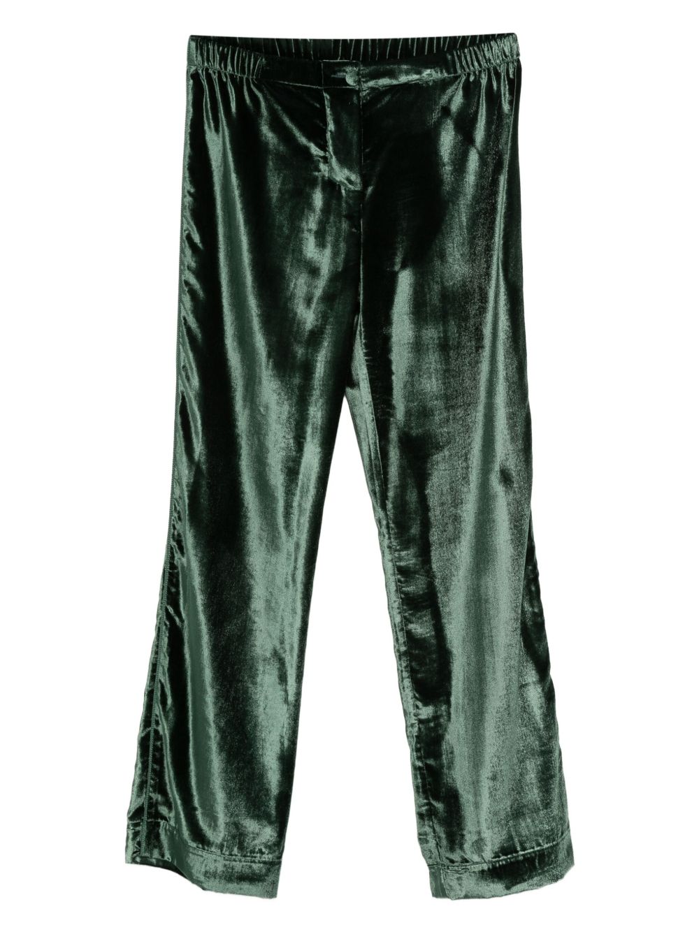 F.R.S . Velvet high-waisted trousers