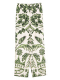 F.R.S . Printed silk trousers