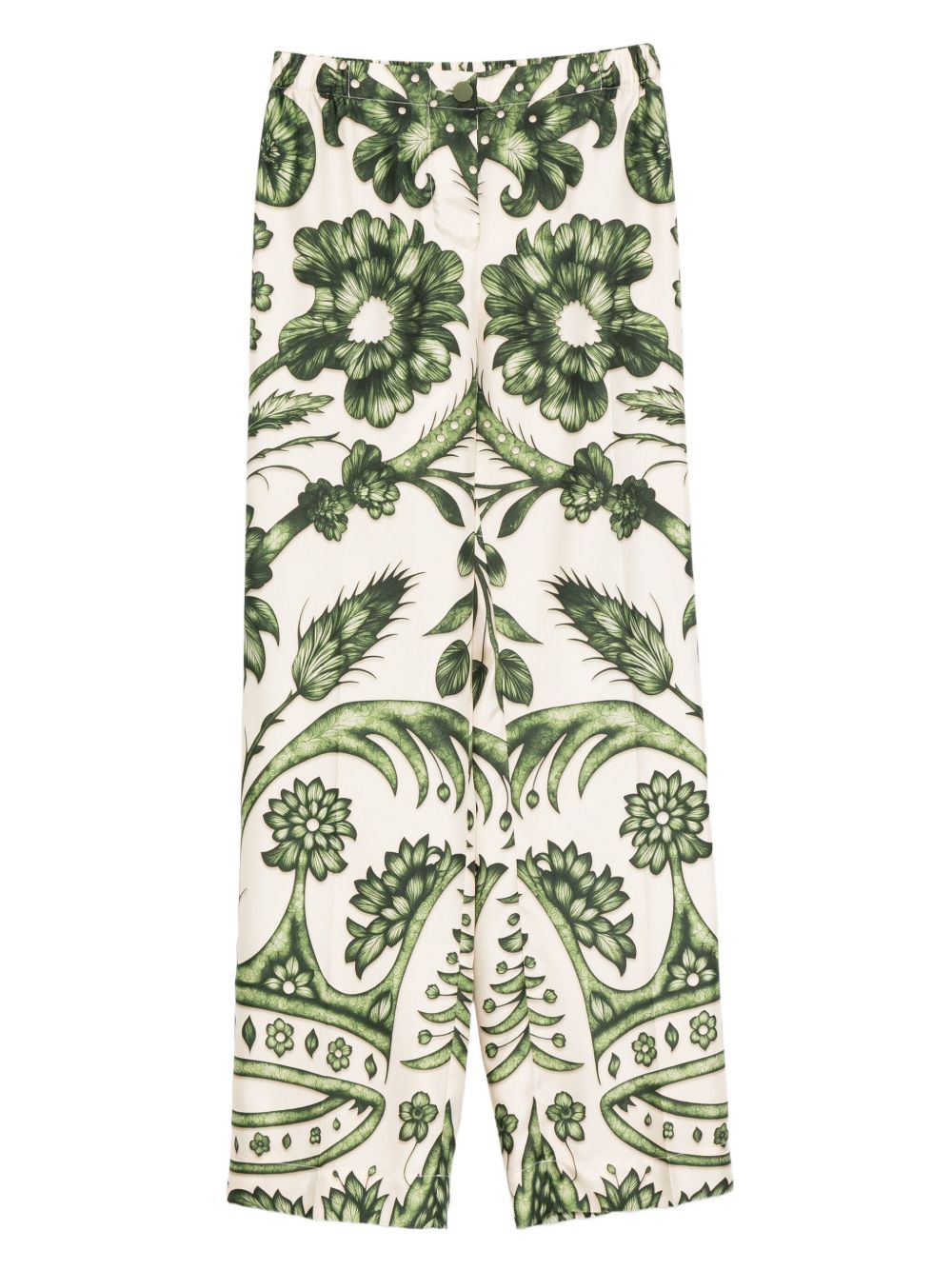 F.R.S . Printed silk trousers