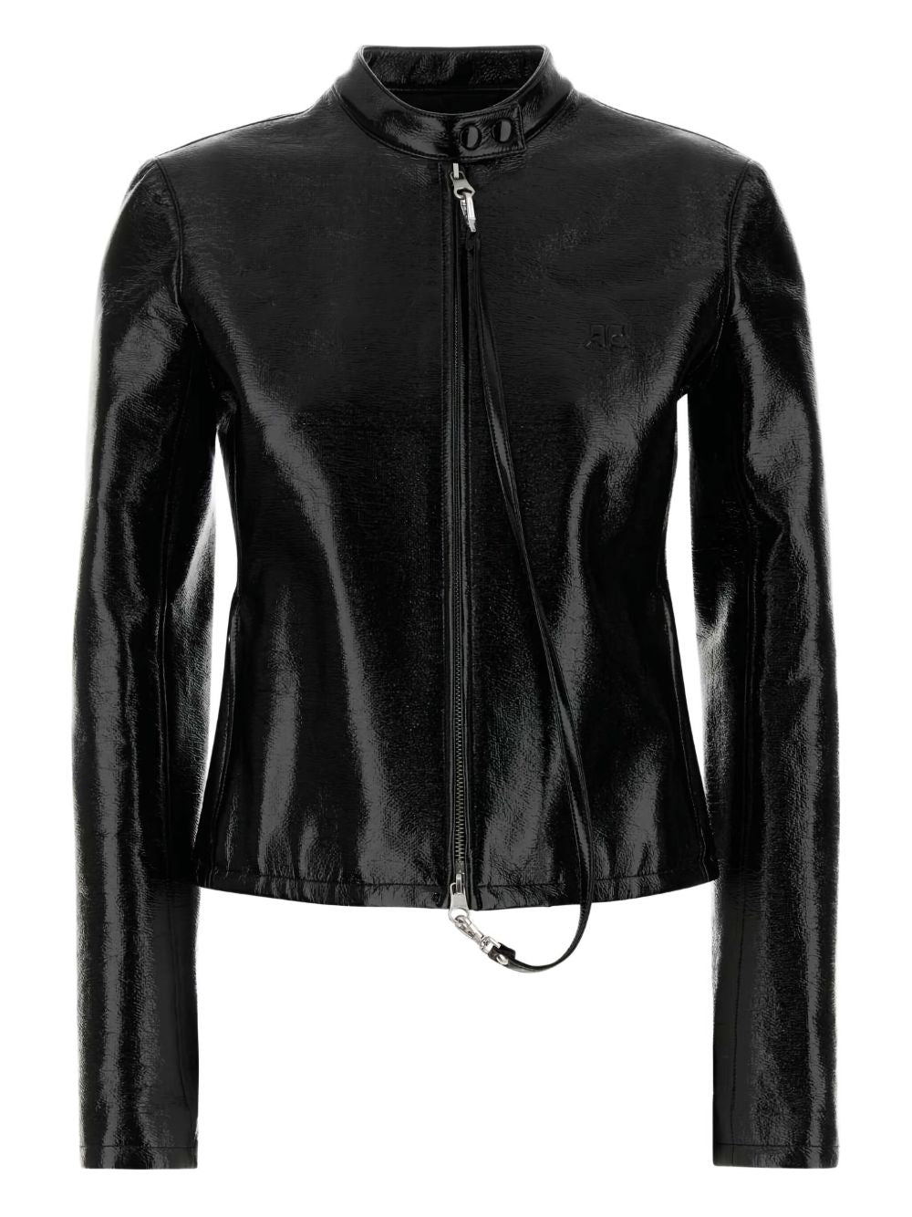 Courreges Pre Vinyl biker jacket