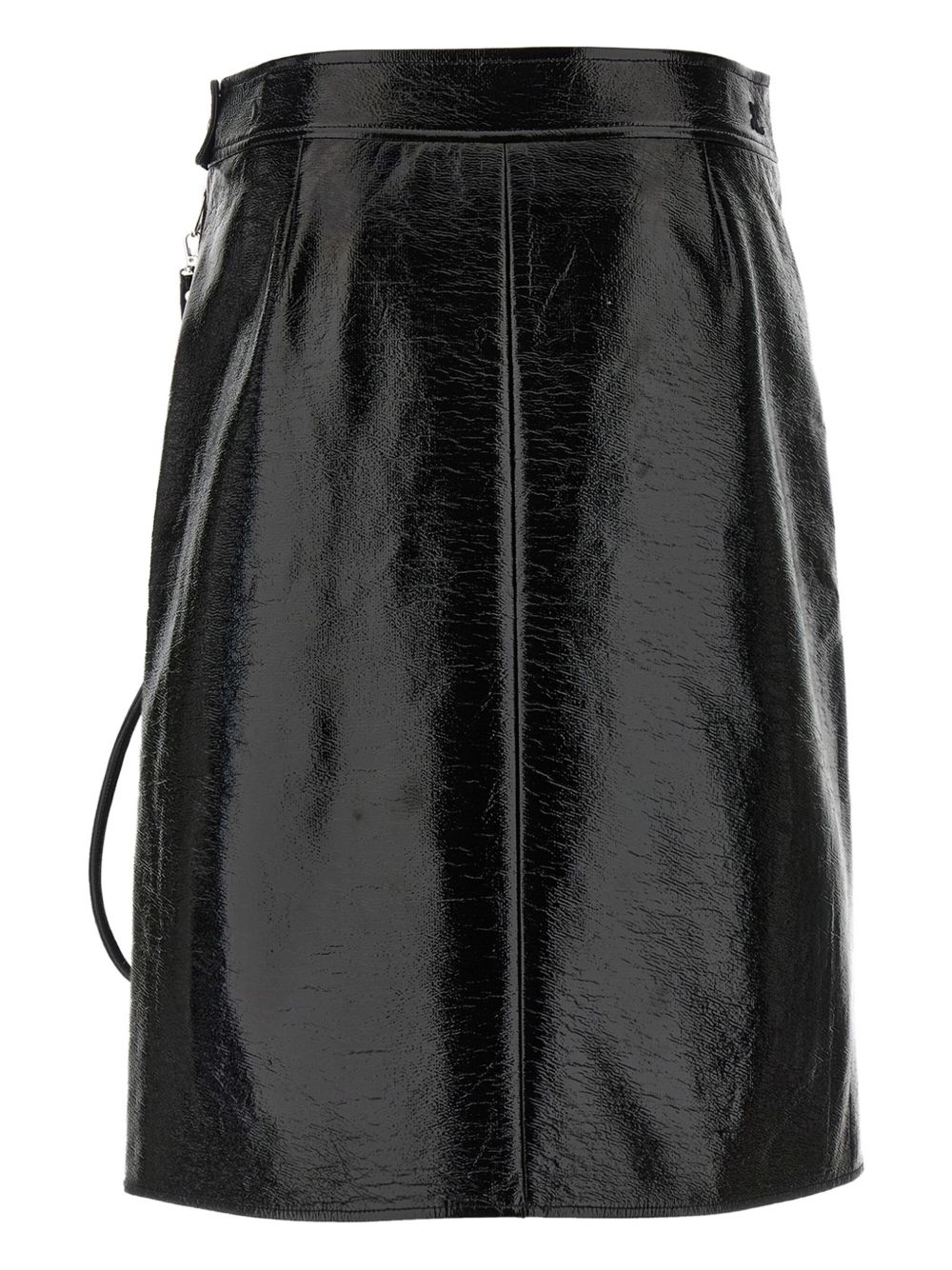 Courreges Pre Vynil midi skirt