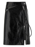 Courreges Pre Vynil midi skirt