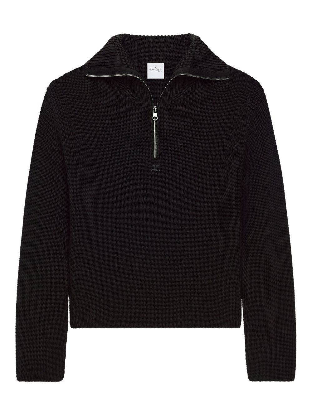 Courreges Pre Zipped wool sweater