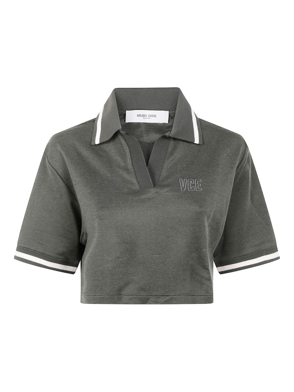 Golden Goose Cotton cropped polo shirt