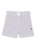 The Attico Striped cotton shorts