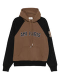 Ami Paris Cotton colorblock hoodie