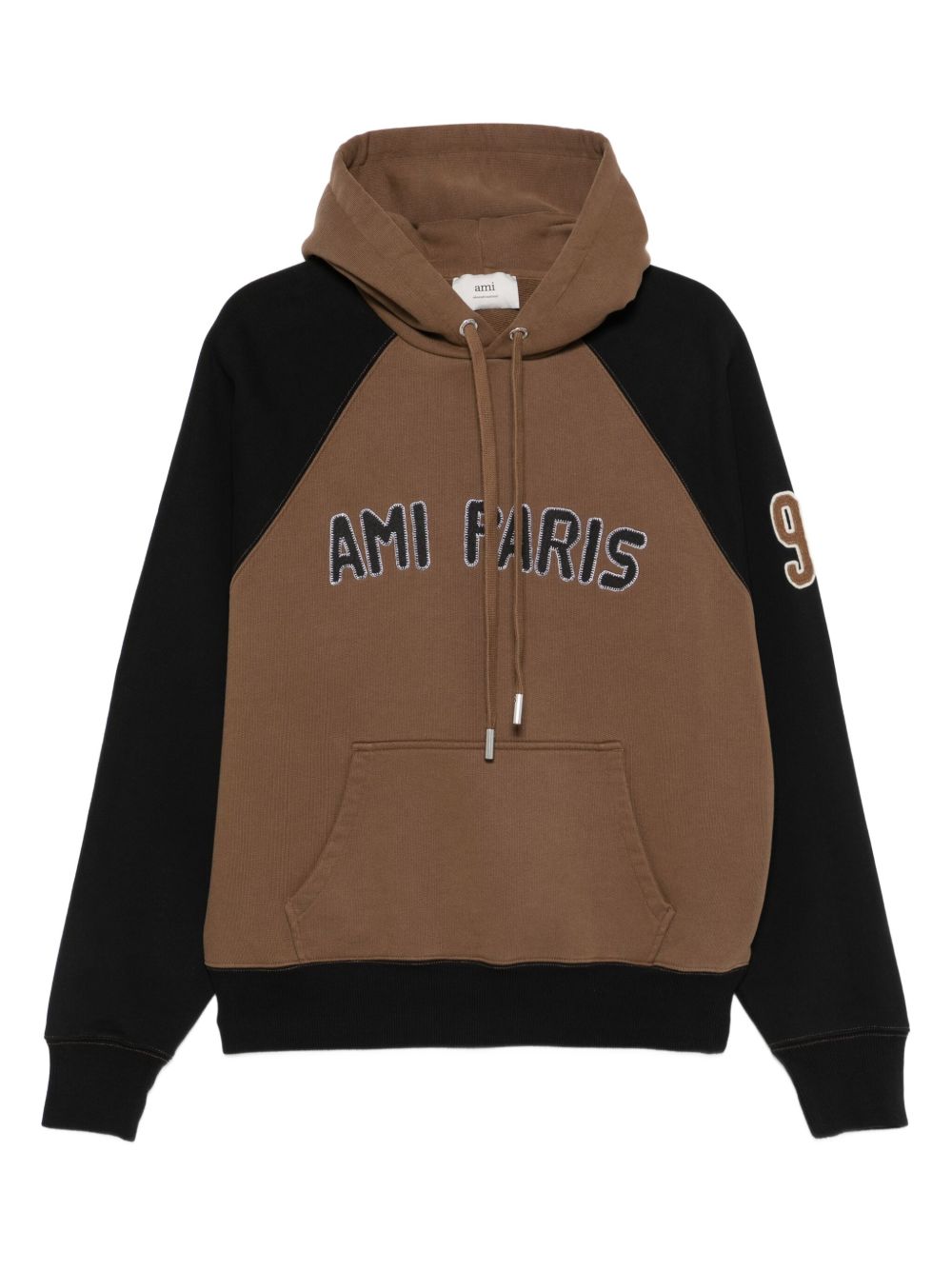 Ami Paris Cotton colorblock hoodie