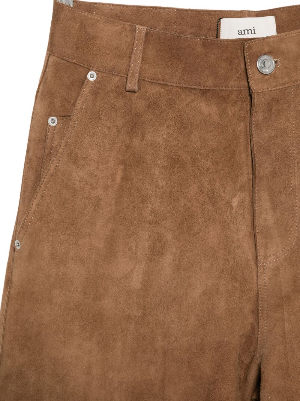 Ami Paris Suede leather trousers