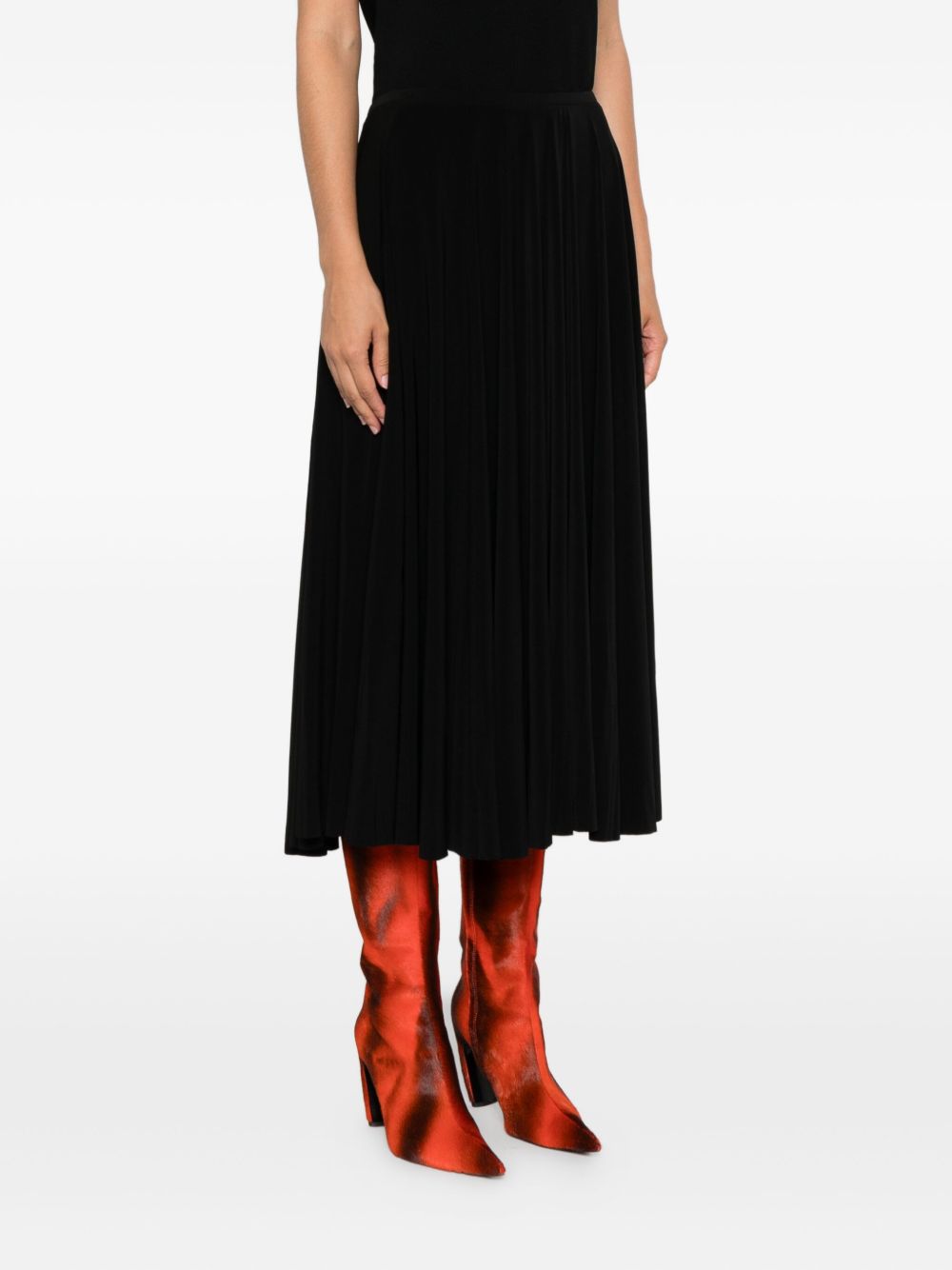 Norma Kamali Pleated midi skirt