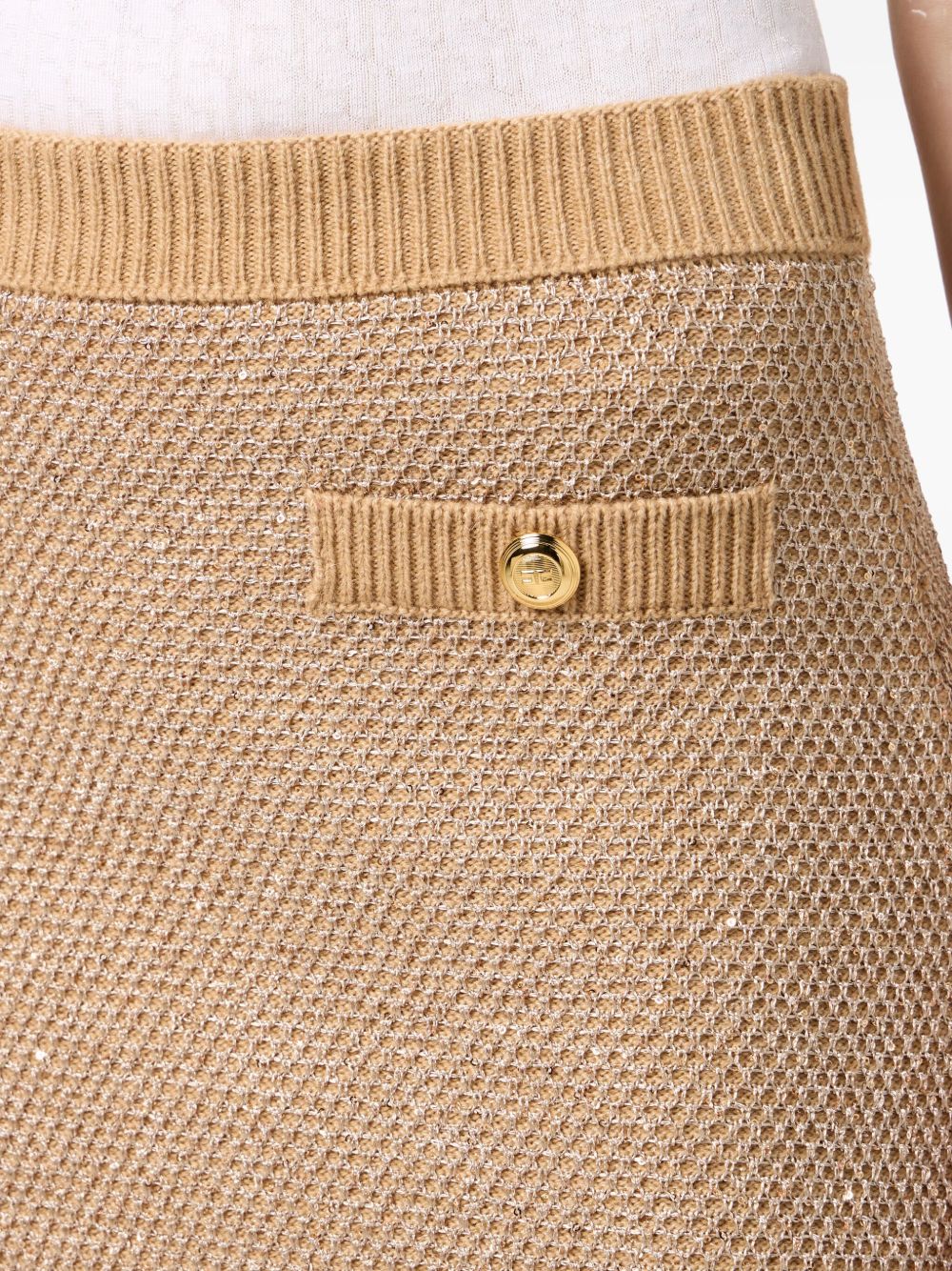 Elisabetta Franchi Wool knitted skirt