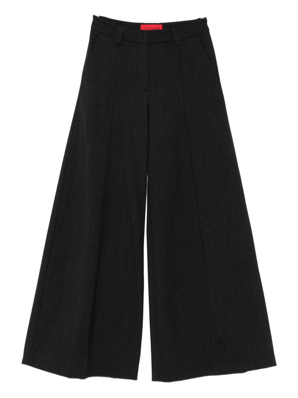 THE LATEST Thelatest Alma wool blend wide-leg trousers
