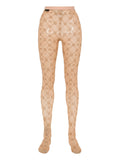 Marine Serre Moonogram mesh tights