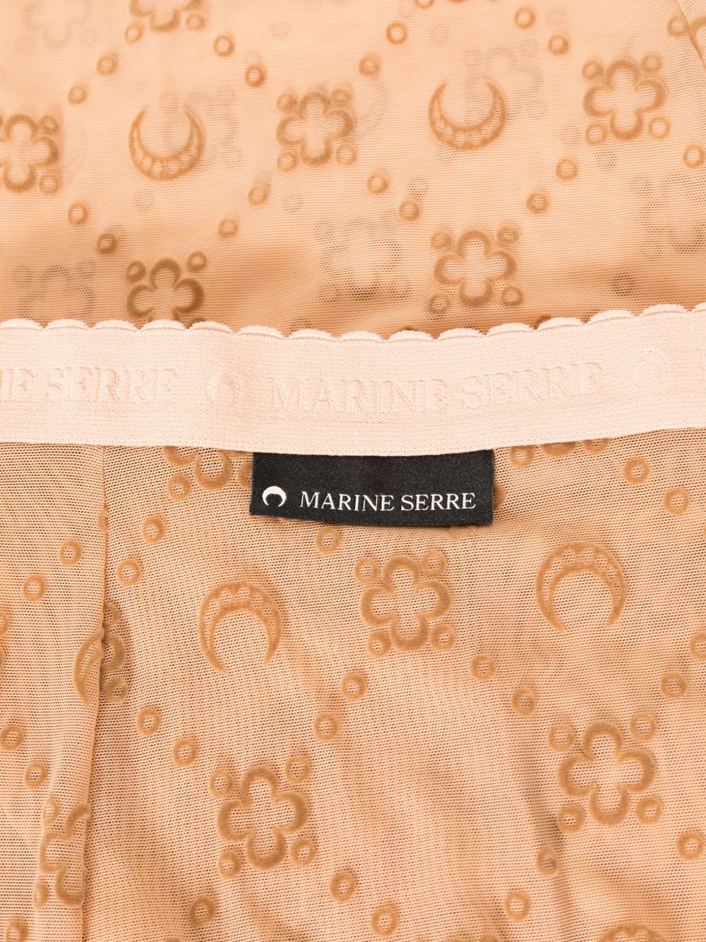 Marine Serre Moonogram mesh tights