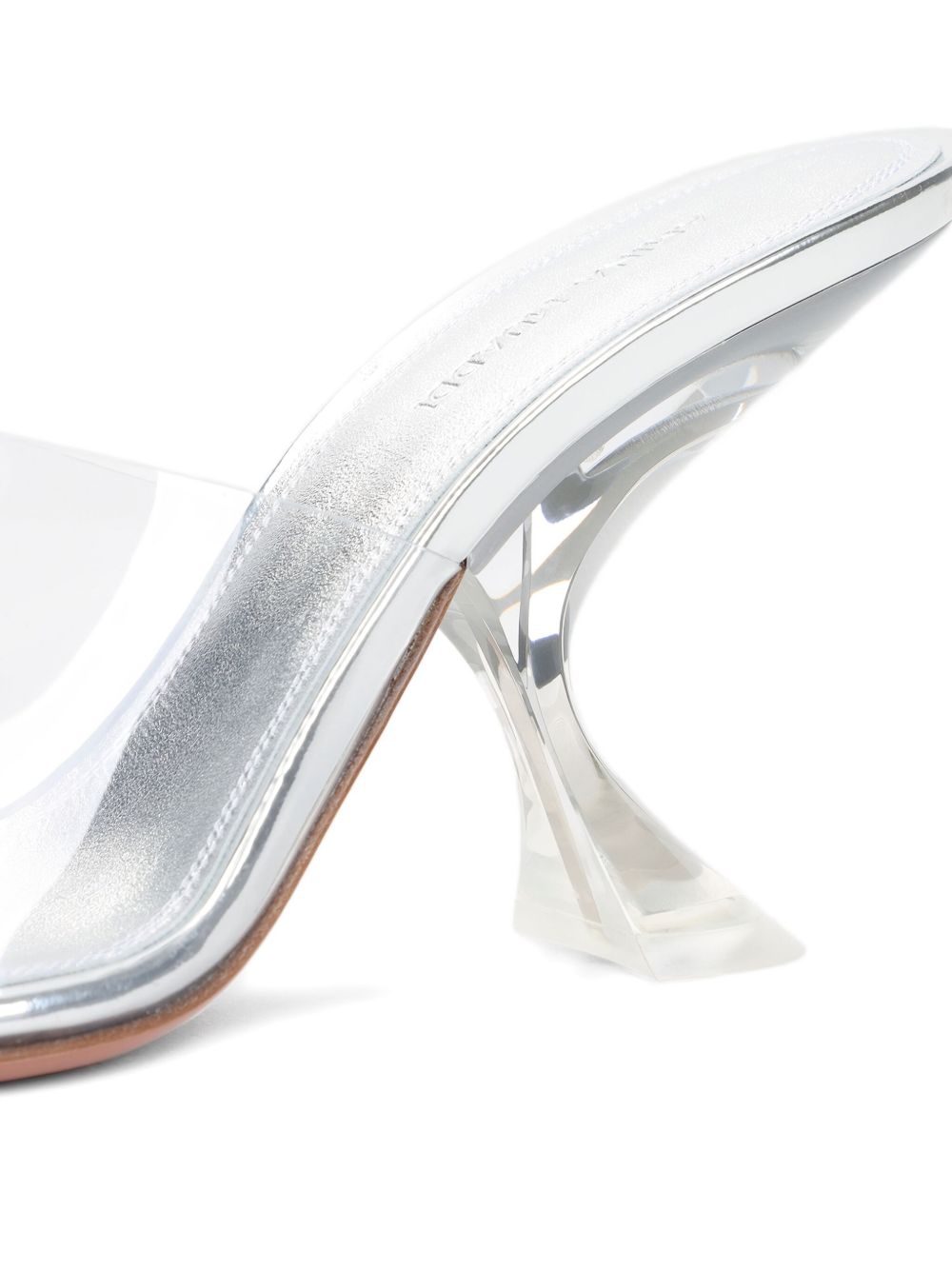 Amina Muaddi Taylor Glass Slipper 90 Transparent Pvc