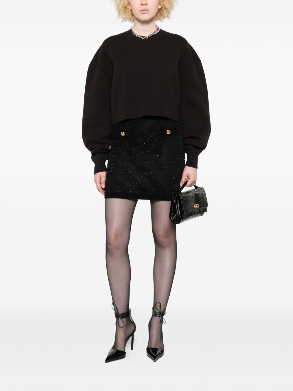 Elisabetta Franchi Wool knitted skirt
