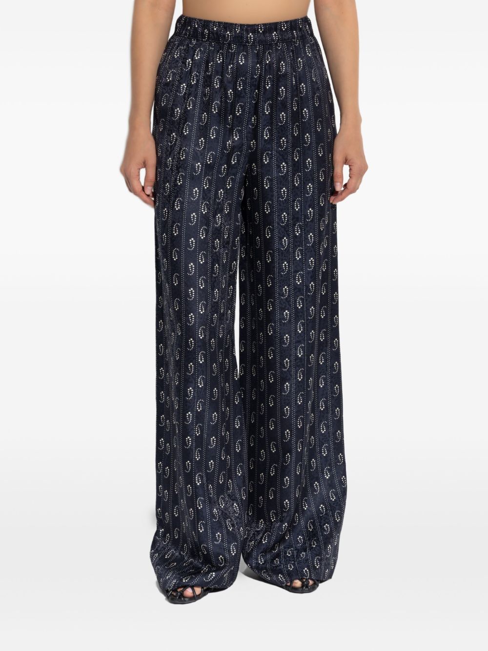 Tory Burch Jacquard silk trousers