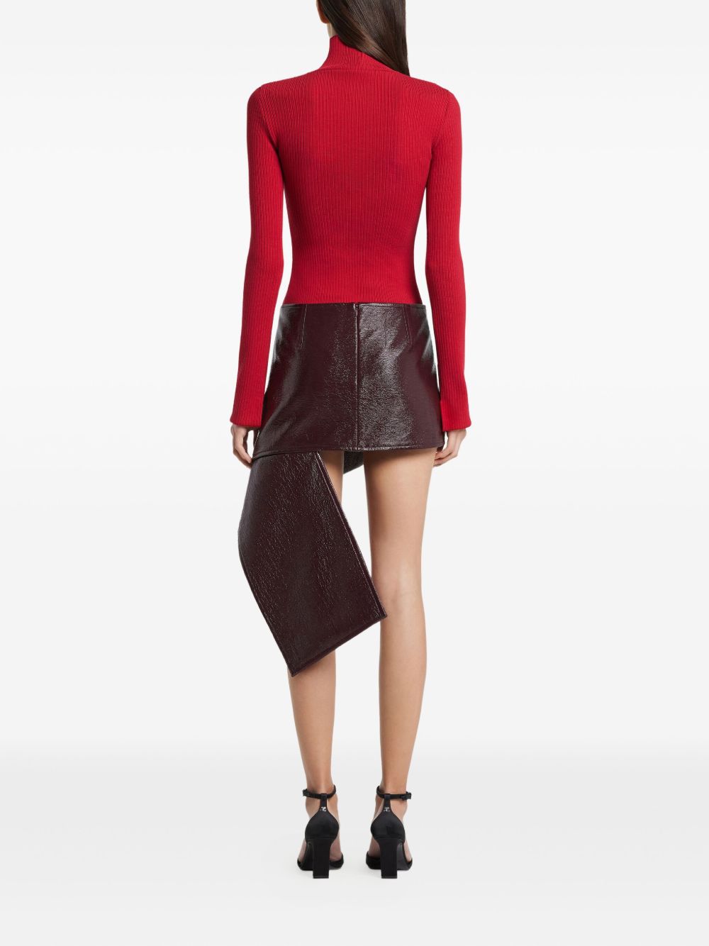 Courreges Vinyl mini skirt