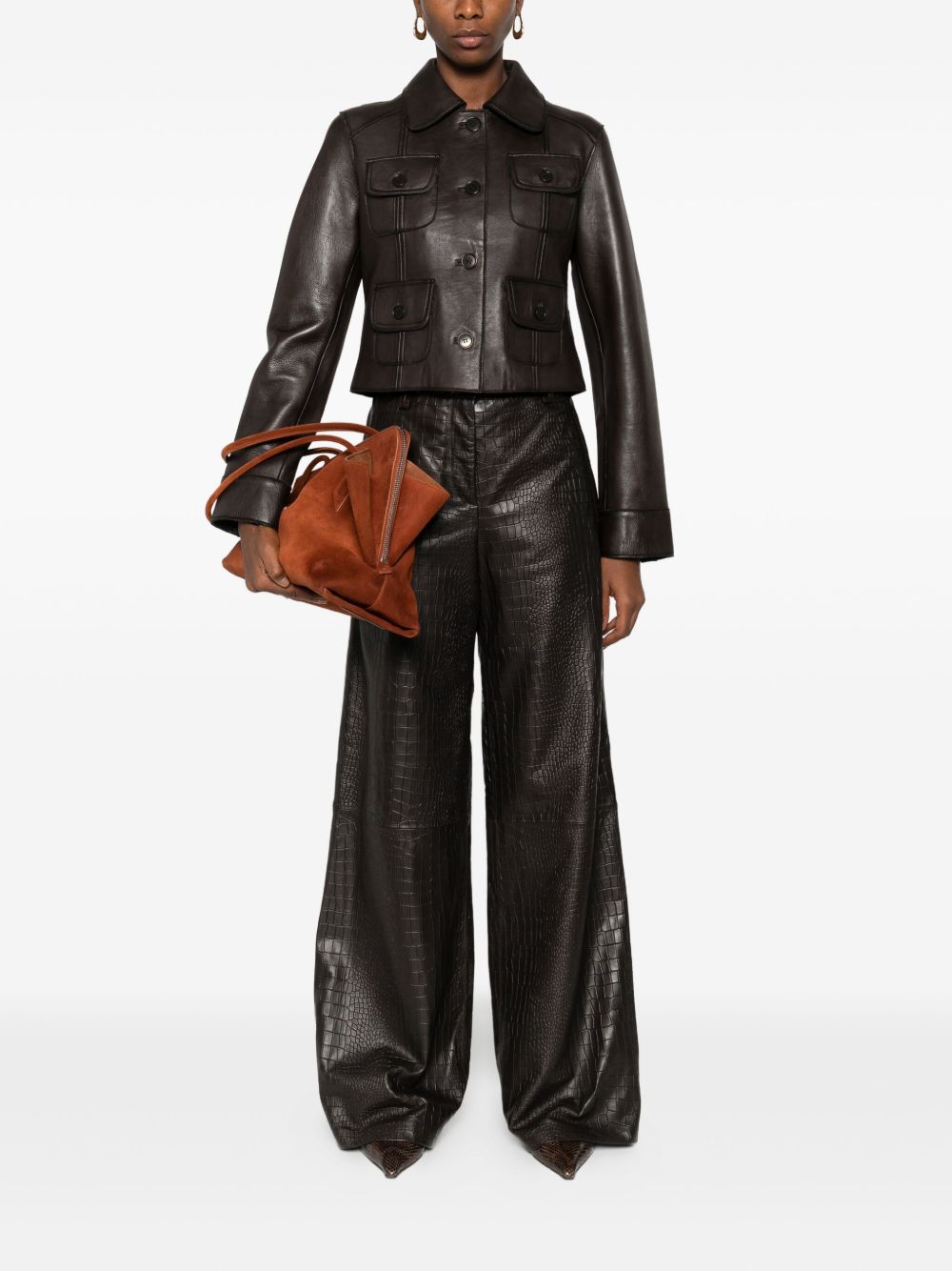 Enes Leather trousers