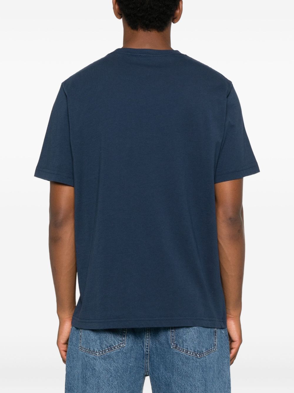 Autry X Maison Kitsune Logo cotton t-shirt