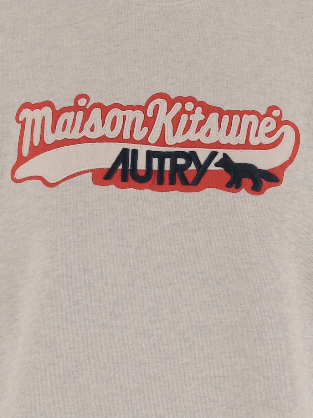 Autry X Maison Kitsune Logo cotton sweatshirt