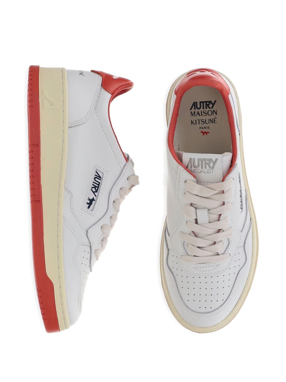 Autry X MAISON KITSUNE Medalist Low Sneakers