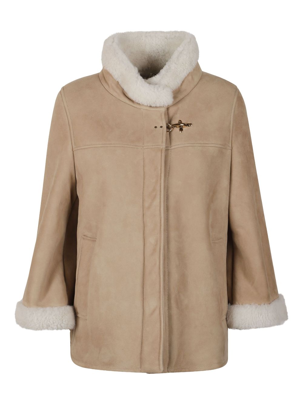 Fay Leather shealing cape