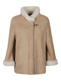 Fay Leather shealing cape