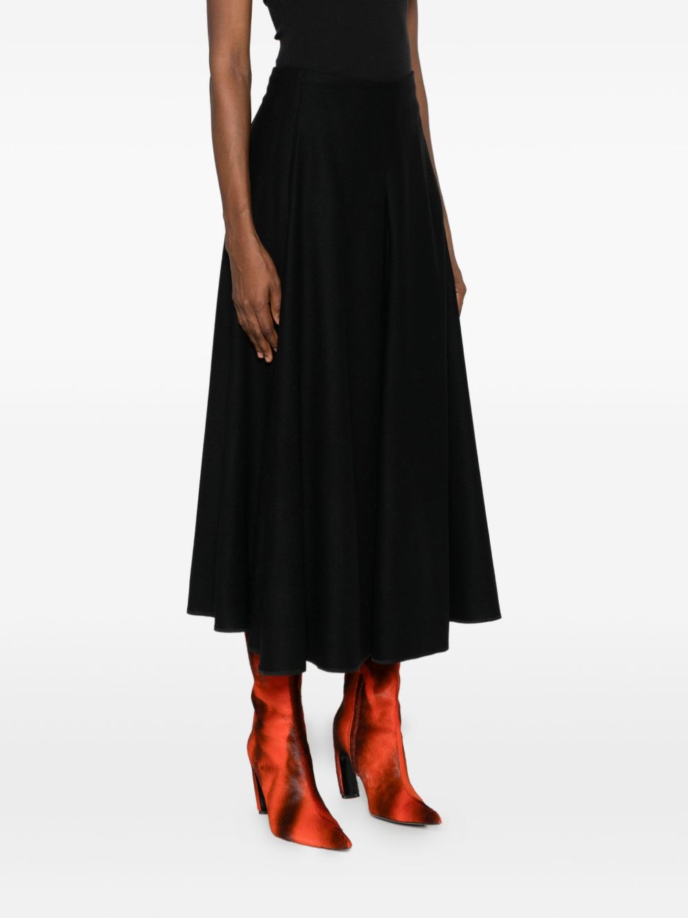 Susanne Bommer Cotton midi skirt